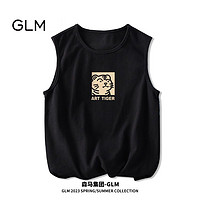 百亿补贴：GLM 森马集团品牌GLM纯棉背心男夏潮ins港风宽松大码坎肩运动无袖t恤