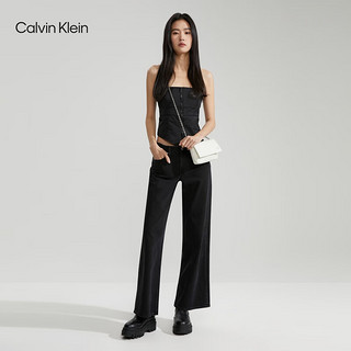 Calvin Klein女包24春夏时尚金属字母翻盖链条手机挎包枕头包新年DP1704 115-象牙白