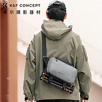 K&F CONCEPT 卓尔 KFCONCEPT卓尔相机包单肩胸包摄影包富士微单xs20保护套数码相机斜跨包旅行骑行通勤收纳包配件佳能R8r50背包