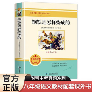 钢铁是怎样炼成的 完整无删减版 八年级语文教材配套课外书鉴赏 附带中考真题冲刺