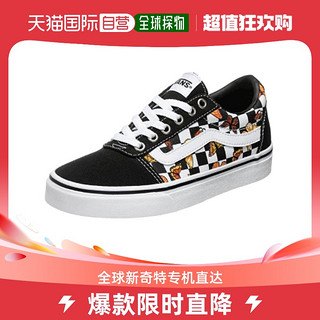 VANS 范斯 休闲女鞋帆布鞋 VN0A5HYO9DW 暗红印花棋盘格