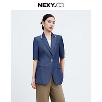 NEXY.CO 奈蔻 2024夏新款气质职业装高级感小个子西装外套女