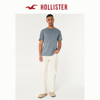 HOLLISTER24春夏美式棉质圆领宽松短袖T恤男女装358294-1 深蓝灰色水洗 S (175/92A)