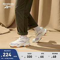 Reebok 锐步 官方男女FLUFFIPUFF黑武士贝果鞋运动休闲舒适老爹鞋 奶酪芝士-HQ5928 中国码:37.5(24cm),US:6