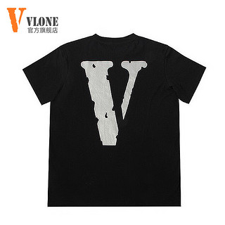 VLONE 【美版】大V短袖男潮牌2024夏季t恤男纯棉上衣打底衫男女情侣装