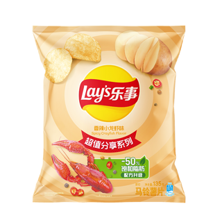 Lay's 乐事 薯片 香辣小龙虾味 135g