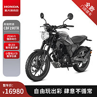 HONDA 新大洲本田 CBF190TR 跨骑复古摩托车特别款 爵士灰整车价16980 碟/脚/ABS