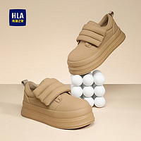 HLA 海澜之家 女鞋舒适柔软时尚面包休闲鞋HDAYXW1ACE027 棕色39