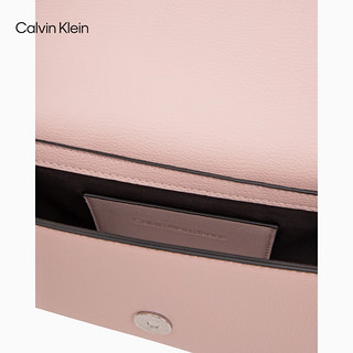 Calvin Klein女包24春季时尚小众翻盖可拆卸肩带单肩斜挎腋下包DH3507 665-藕荷粉