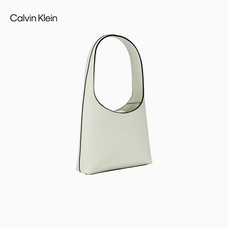 Calvin Klein女包经典金属字母薄荷绿手提菜篮子单肩腋下包水桶包DH3479