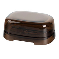 CHAHUA 茶花 香皂盒欧式高档带盖沥水香罩盒卫生间创意北欧ins家用肥皂盒 茜拉普 有盖皂盒