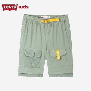 Levi's 李维斯 童装男童工装短裤夏季儿童 茶绿色 110/53