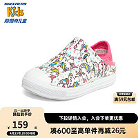 SKECHERS 斯凯奇 儿童洞洞鞋夏卡通女童凉拖鞋舒适中沙滩鞋308060N 25