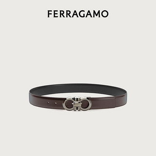 菲拉格慕（Ferragamo）男士黑色双面可调式Gancini皮带 0770936_C  _115 115（3尺3）