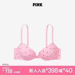 VICTORIA'S SECRET 维多利亚的秘密 PINK 聚拢内衣1737舒适3/4罩杯性感文胸胸罩女士 69HM粉色印花 11241737 32C 32/70C