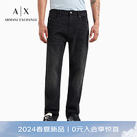 阿玛尼ARMANI EXCHANGE24春夏AX男装修身低腰直筒窄脚牛仔裤