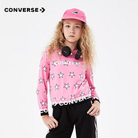 CONVERSE 匡威 儿童卫衣匡威中大童装运动休闲女童秋款套头无帽卫衣