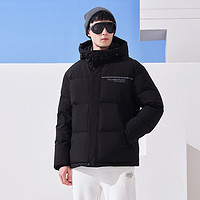 TANBOER 坦博尔 冬季男士羽绒服短款时尚运动连帽休闲保暖外套潮TA332571
