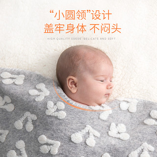 kidda 可多 婴儿毛毯多功能儿童宝宝被子秋冬季推车盖毯新生儿加厚羊羔绒毯子