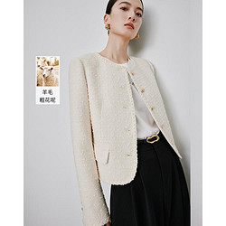 Y.SING 衣香丽影 法式小香风短外套女2024年春季新款高级感名媛羊毛外套