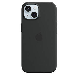 Apple 苹果 iPhone 15 专用 MagSafe 硅胶保护壳 - 黑色  保护套 手机套 手机壳