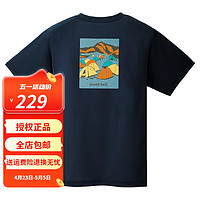 mont·bell 男士新款夏季户外超轻速干短袖T恤跑步速干衣1114725 NV海军蓝 L