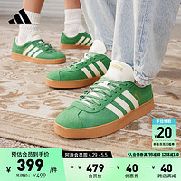 adidas 阿迪达斯 「T头鞋」VL COURT休闲板鞋德训鞋男女阿迪达斯官方轻运动 绿色/象牙色/金色 38