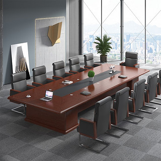 奈高 NAIGAO办公家具现代简约会议室接待洽谈培训桌油漆大型会议桌长条桌3.5米 3500*1500*760
