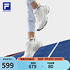 FILA 斐乐 女鞋ENERGY 2路跑鞋2024春季跃动2跑步鞋运动鞋 雪白-SW 39