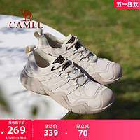 CAMEL 骆驼 户外登山鞋女士2024夏季新款丑萌鞋徒步防滑运动鞋跑步老爹鞋