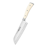 三叉（Wüsthof）三德刀家用菜刀西式三德刀不锈钢厨房切片刀 17cm（乳白手柄）