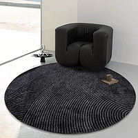 ST.VΛLENTINE 圣瓦伦丁 轻奢极简风圆形客厅地毯书房卧室小地毯高级感沙发茶几毯 150cm