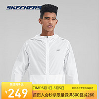 SKECHERS 斯凯奇 小紫盾丨Skechers春速干凉感科技训练外套男防晒爬山运动服上衣