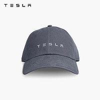 TESLA 特斯拉 字标棒球帽面料柔软弹性耐磨舒适吸湿排汗遮阳 灰色