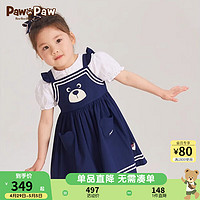 Paw in Paw PawinPaw卡通小熊童装2024年夏季女宝宝吊带裙儿童连衣裙可爱 Navy藏青色/59 100