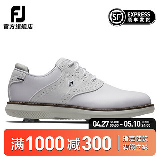 FOOTJOY 高尔夫球鞋FJ儿童鞋Junior轻量青少年有钉golf运动鞋子男 白/灰45035 美码6=37.5码