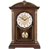 威灵顿 座钟   钟表客厅欧式复古实木报时台钟玄关创意摇摆钟T20240