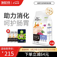 B.Toys 比乐 守护者系列 鸭肉紫薯成幼犬通用狗粮 12斤（1.5kg*4）＋赠3份冻干