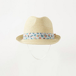 戴维贝拉 帽子儿童草帽男童太阳帽夏沙滩遮阳帽爵士帽