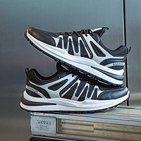 WARRIOR 回力 男鞋休闲鞋户外跑步鞋时尚运动板鞋WXY-3048C02黑白 42