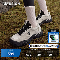 FILA FUSION 斐乐潮牌女鞋TRIBE寻踪鞋2024春季新款复古鞋子老爹鞋