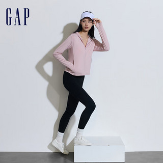Gap女装2024夏季UPF50+凉感遮阳衣微弹连帽显瘦外套890010 粉色 175/92A (XL)亚洲尺码
