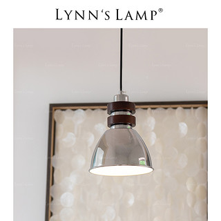 立意 Lynn's立意 包豪斯实木小吊灯 床头复古工业风玄关阳台餐厅吧台灯
