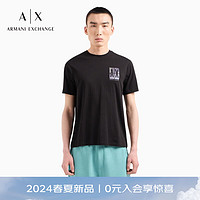 EMPORIO ARMANI ARMANI EXCHANGE24春夏AX男装圆领LOGO印花T恤