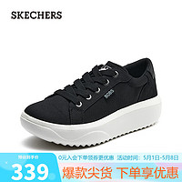 SKECHERS 斯凯奇 女士一脚蹬休闲鞋114750 黑色/BLK 37.5