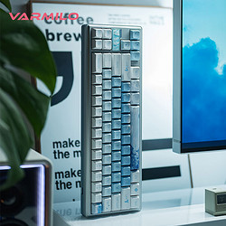 VARMILO 阿米洛 金属 Sword68 机械键盘 金属键盘 办公键盘 游戏键盘 爱丽儿(Ariel)VTP68键三模雏菊黄L机械轴