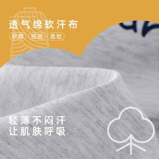 棉花堂宝宝短袖短裤两件套男童夏装儿童夏季薄款套装女童短袖套装   藏青 90/52