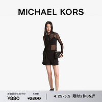 MICHAEL KORS迈克高仕 女士休闲褶皱短裤 黑色 001 00