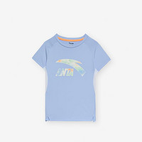 ANTA 安踏 儿童夏装女童T恤短袖冰感酷爽户外跑步中大童运动上衣 安踏童装