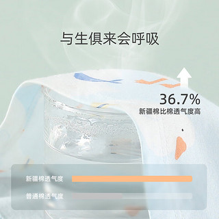 猫人（MiiOW）儿童短袖套装夏季装薄款宝宝衣服纯棉婴儿睡衣男女童装 蓝130